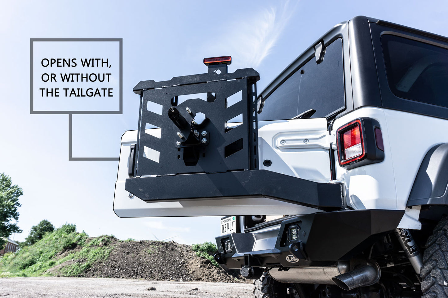 JL Destroyer Shorty Rear Bumper w / Tire Carrier