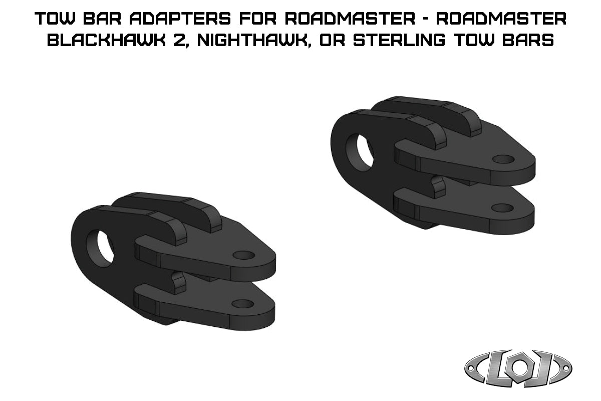 Tow Bar Adapters for Roadmaster Blackhawk 2, Nighthawk, or Sterling Tow Bars