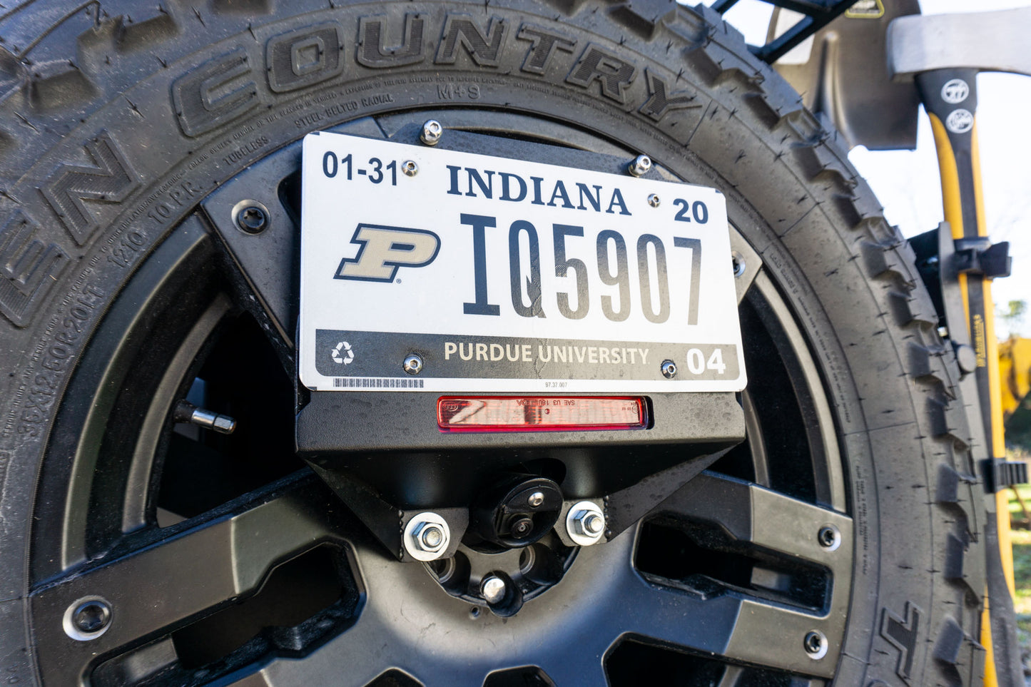 JL Destroyer Spare Tire License Plate Relocation Kit