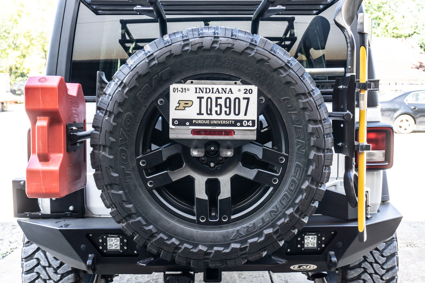 JL Destroyer Spare Tire License Plate Relocation Kit