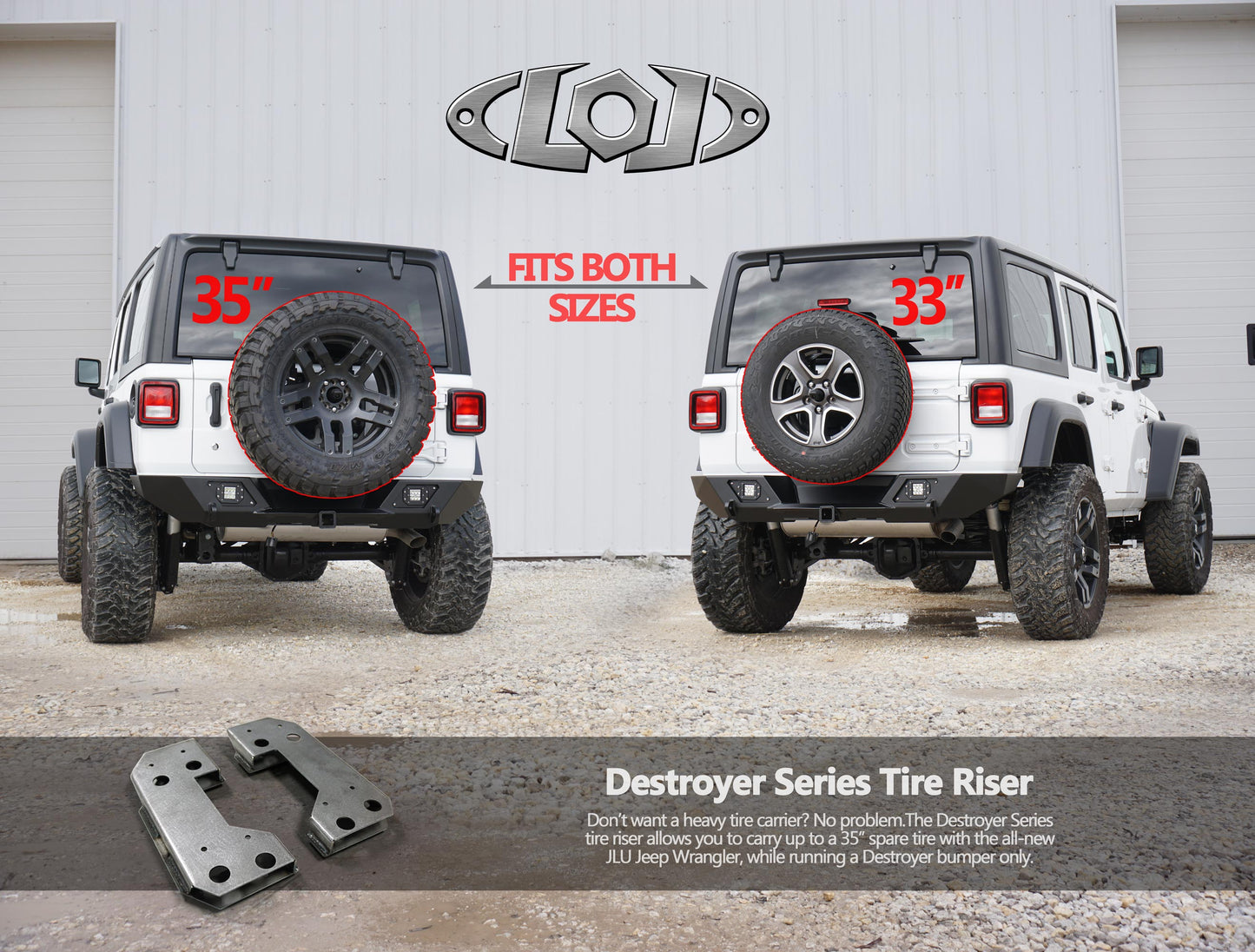 JL Spare Tire Riser