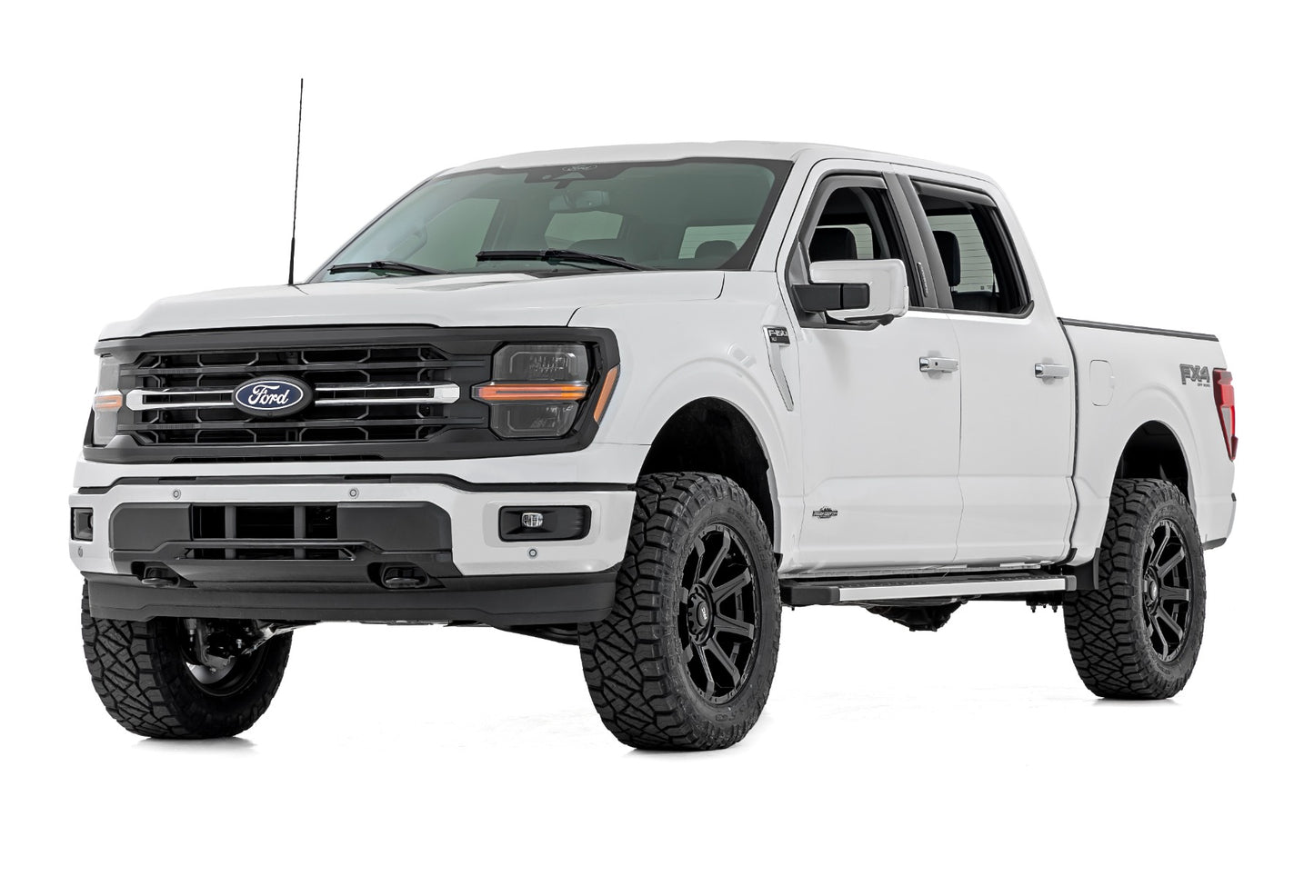 Side Window Deflectors | In Channel Rain Guard | Ford F-150/Lightning/F-250/F-350/Raptor (15-25)