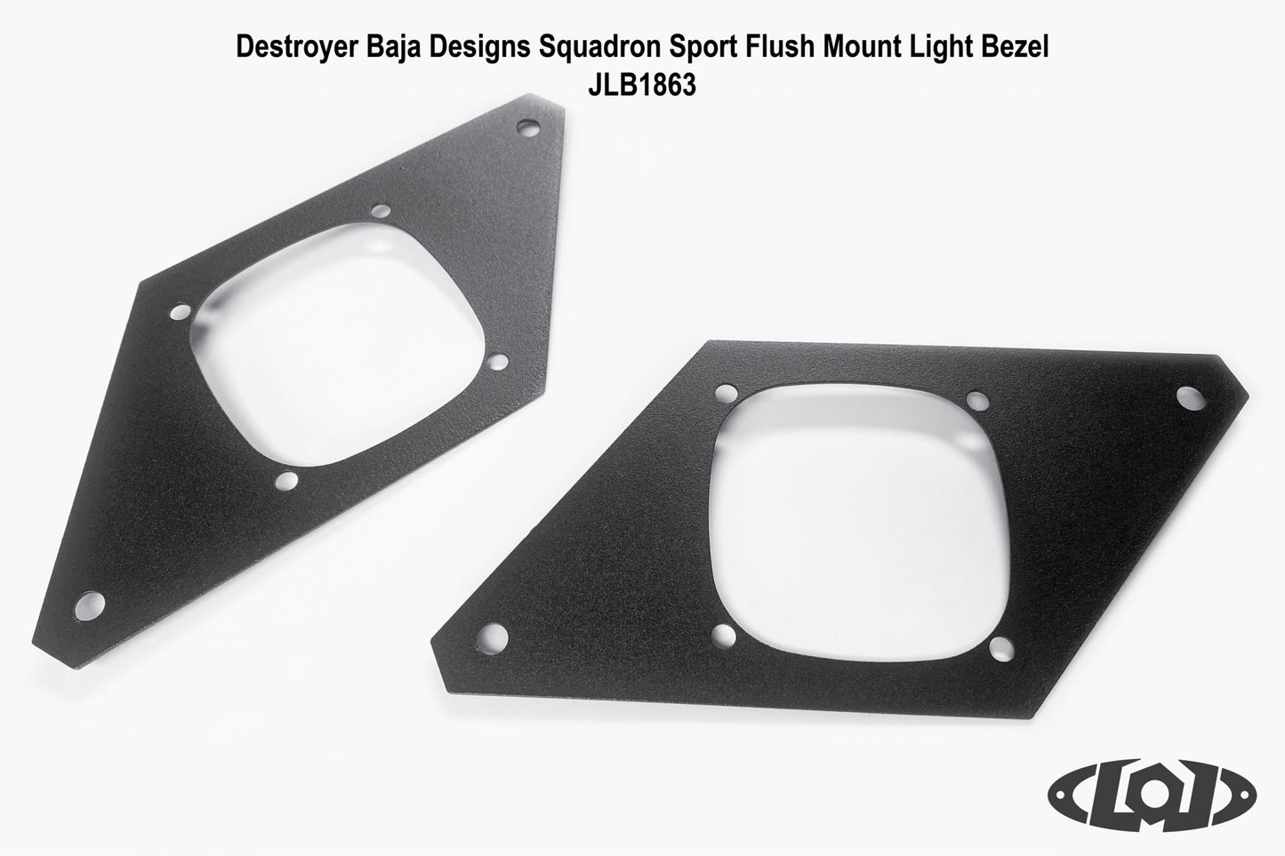 Destroyer Rear Light Bezel, Fits Baja Designs Squadron Flush Mount Lights
