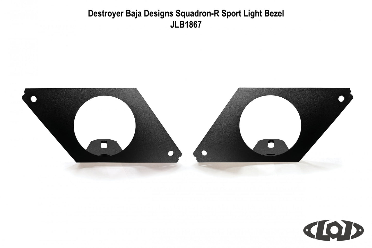 Destroyer Rear Light Bezel, Fits Baja Designs Squadron Round Lights