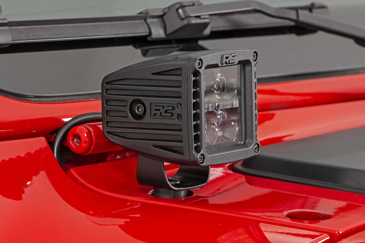 LED Light Kit | Cowl Mount | 2" Spectrum Pair | Jeep Gladiator JT/Wrangler JL (18-25)