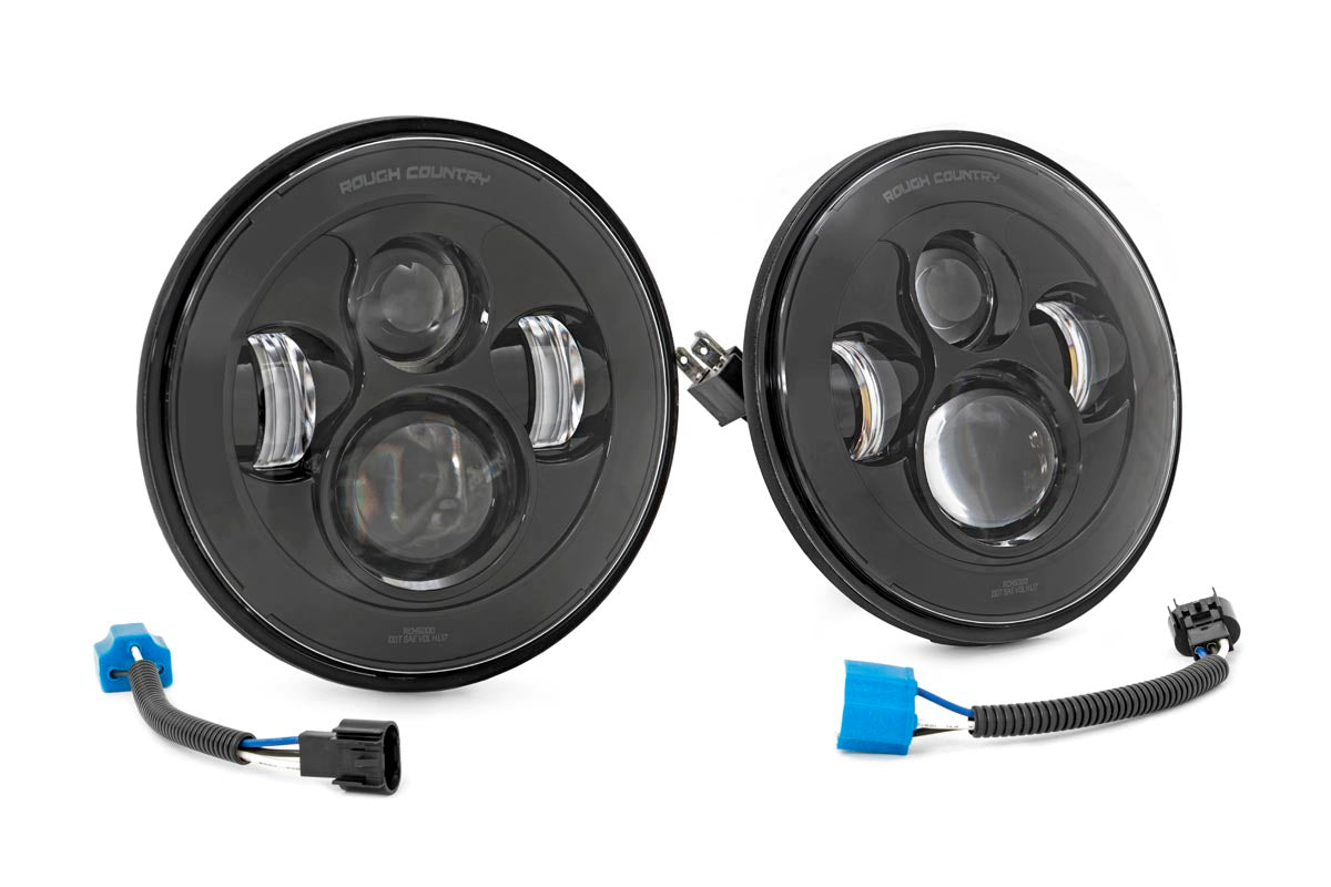 7 Inch LED Headlights | DOT Approved | Jeep Wrangler JK/Wrangler TJ/Wrangler Unlimited
