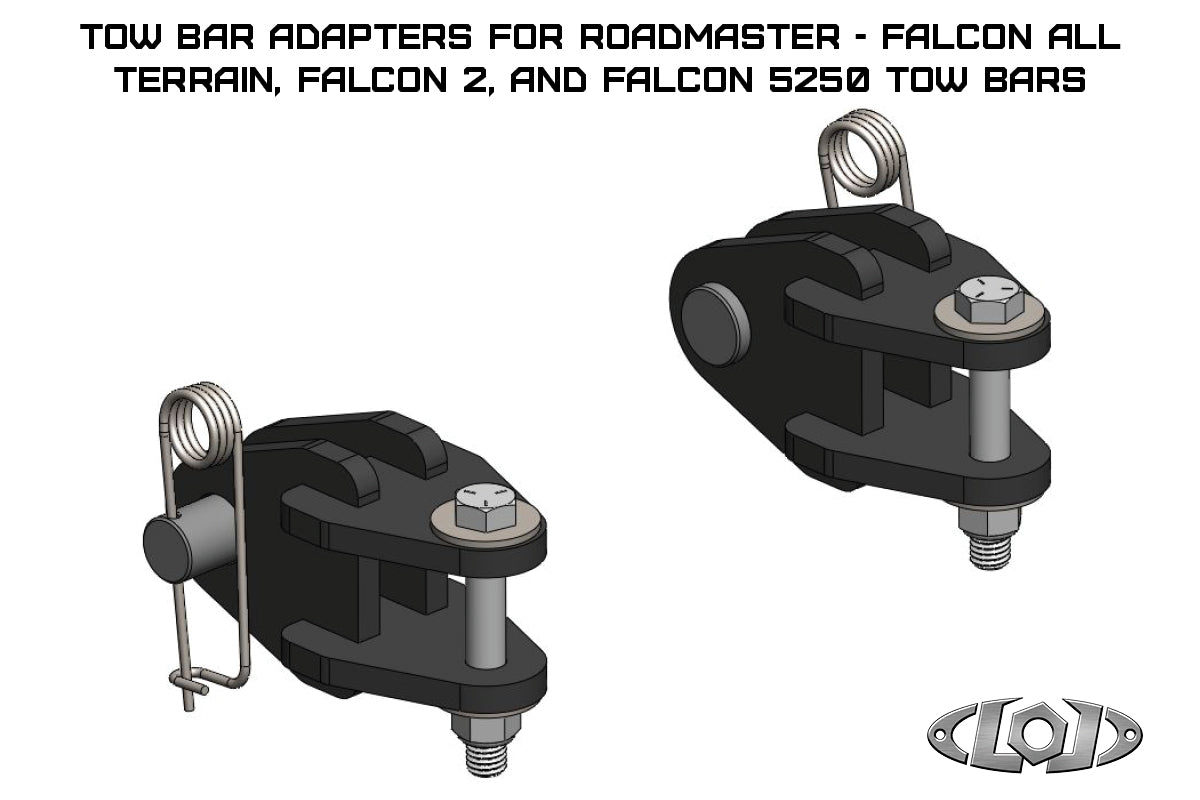 Tow Bar Adapters for Roadmaster Falcon All Terrain, Falcon 2, and Falcon 5250 Tow Bars
