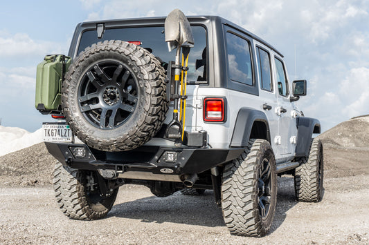JL Destroyer Full Width Rear Bumper  w / Tire Carrier