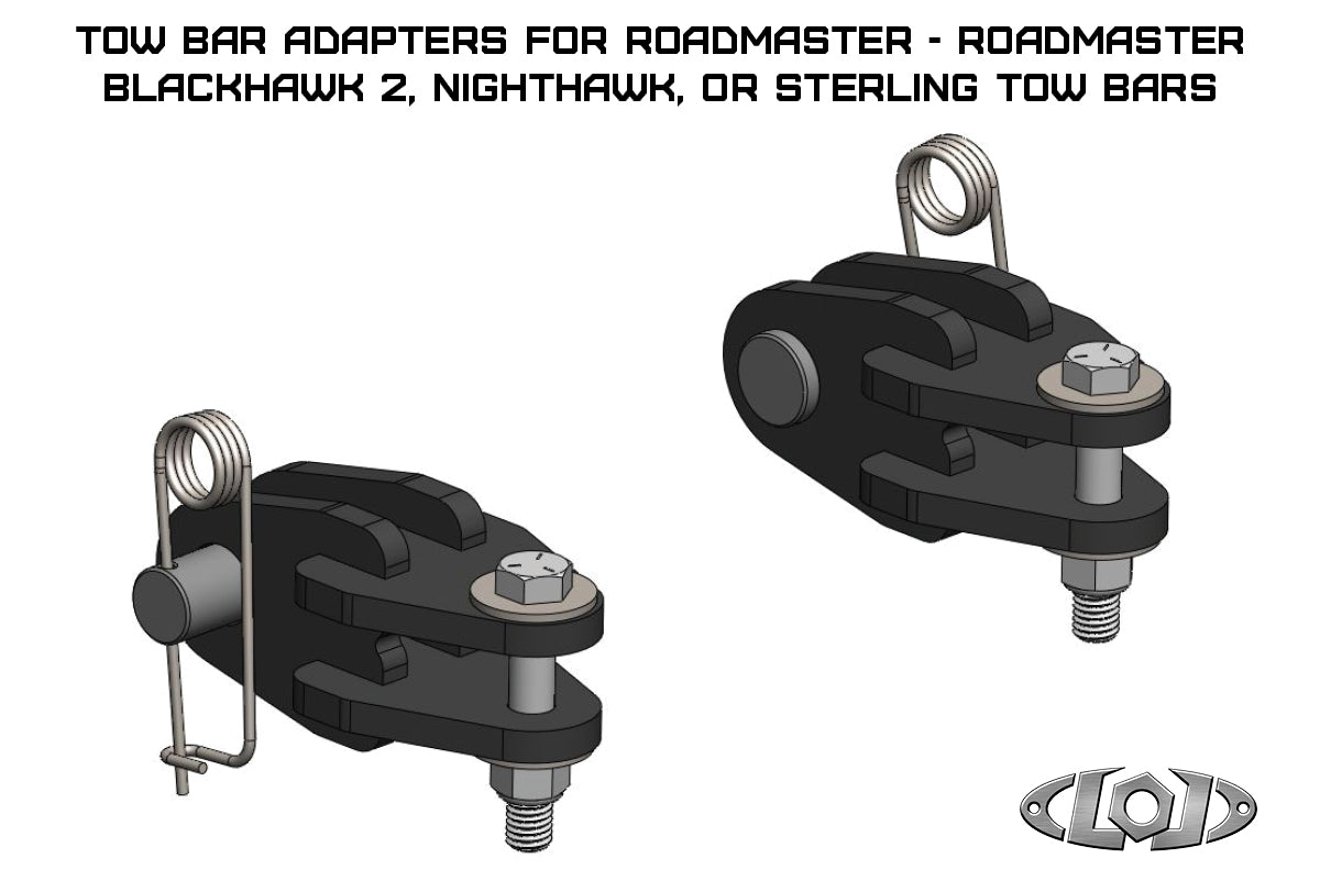 Tow Bar Adapters for Roadmaster Blackhawk 2, Nighthawk, or Sterling Tow Bars