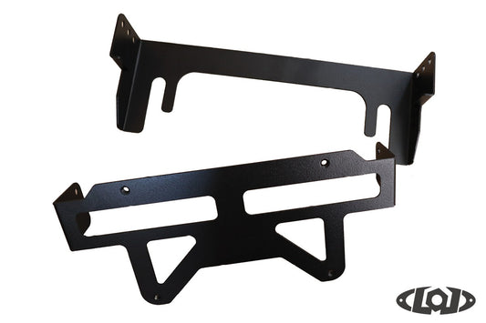 Universal Front Bumper Fairlead Flip Up License Plate Mount