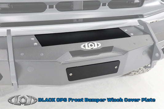 Black Ops Front Bumper Winch Cover Plate