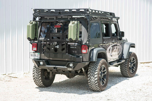 JK Destroyer Shorty Rear Bumper  w / Tire Carrier