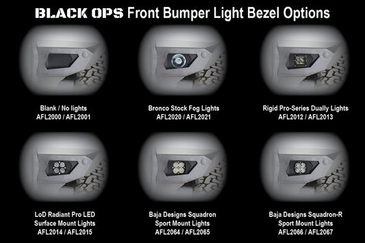 Black Ops Baja Squadron Front Fog Light Bezel (pair)
