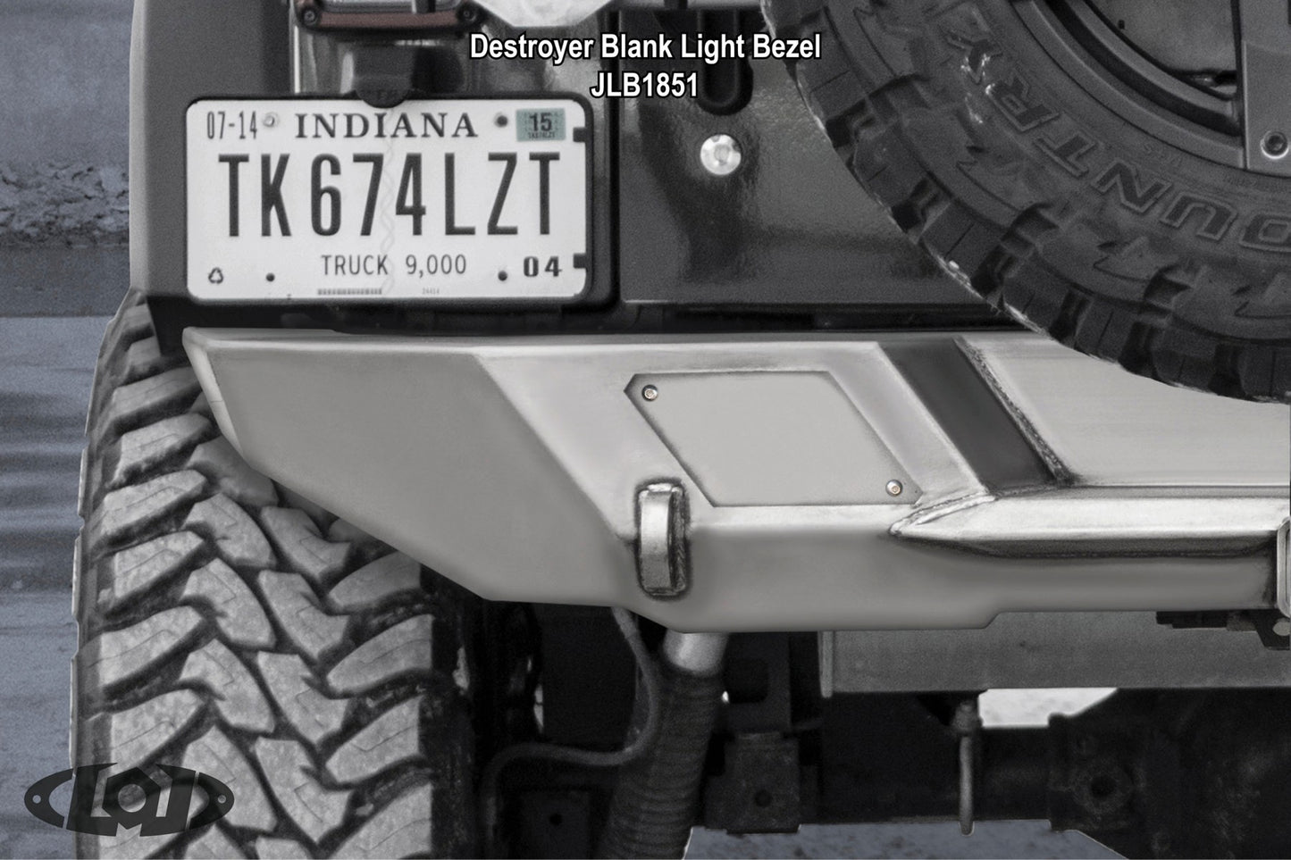 Destroyer Rear Light Bezel / Blank / No light