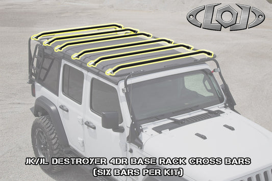 Base Rack 4 Door Long Cross Member Kit (6pcs)